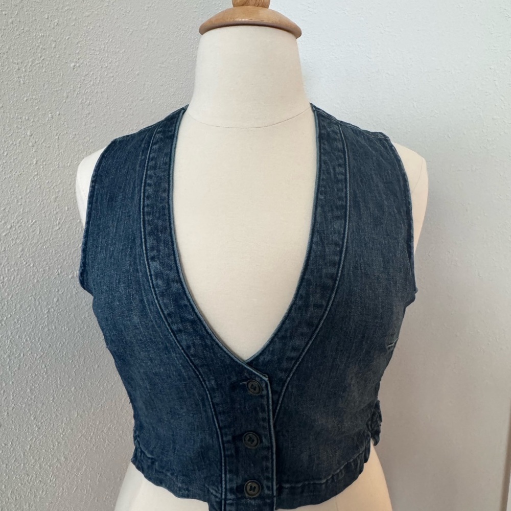 Anthropologie Pilcro Denim Vest